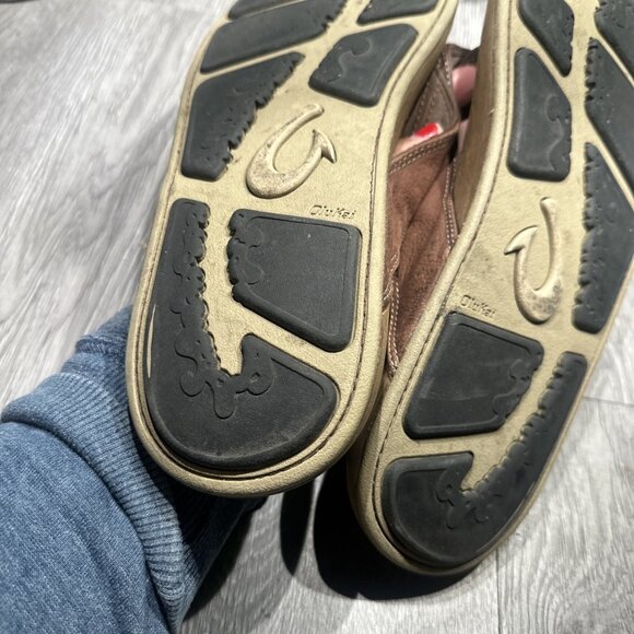 Olukai Nui Flip Flop Sandals Mens Size 14 Shoes Brown Leather Beach main image 9